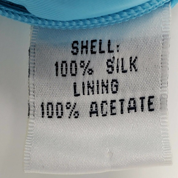 Lily Pulitzer Adeline Silk Skirt 6 Crystal Blue Pin Tuck Waist A-Line - Picture 7 of 12